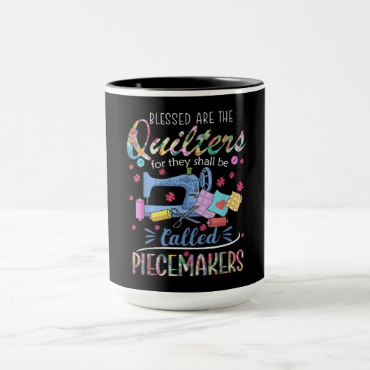 Mug Tuyauteries De Piecemakers Quilting Sewing Gift (Centre)