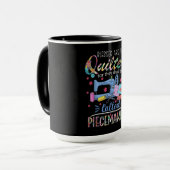 Mug Tuyauteries De Piecemakers Quilting Sewing Gift (Devant gauche)