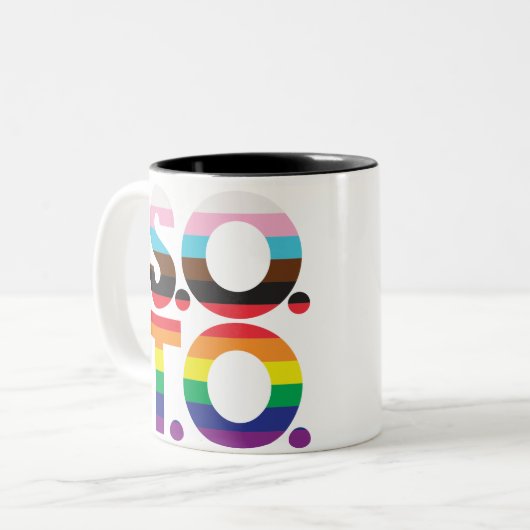 Mug Tweekleurige Koffiemok (Voorkant links)