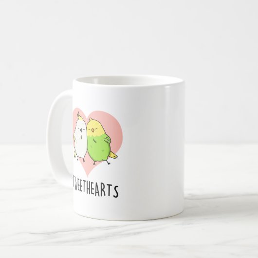 Mug Tweethearts Funny Inséparables Pun (Devant gauche)