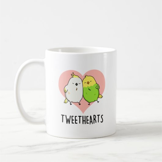 Mug Tweethearts Funny Inséparables Pun (Gauche)