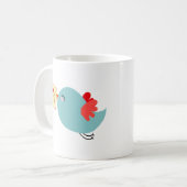 Mug Tweets Messages d'Amour d'Oiseaux (Devant gauche)
