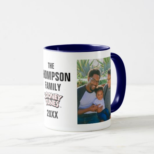 Mug TWEETY™ Avec Photo Famille Rose (Devant droit)