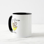 Mug Twin Boys New Mom Tshirts et cadeaux (Devant gauche)