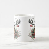 Mug Twin Buck Deer décoré avec des ornements (Centre)
