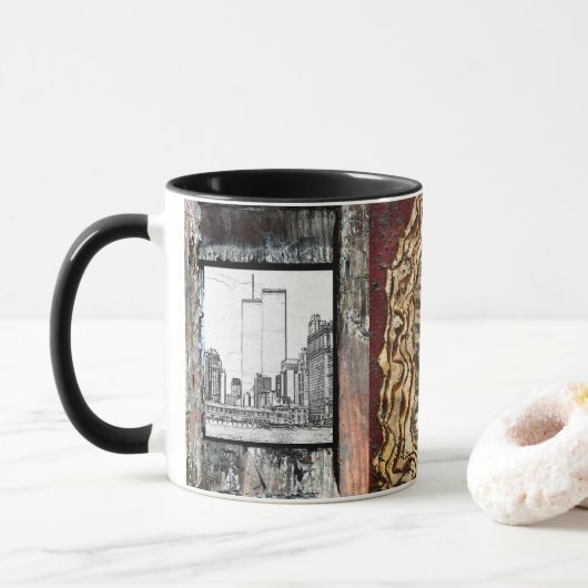 Mug Twin Towers & The Dernier Tranquille Place (Avec donut)