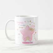 Mug Twinkle Twinkle Star Baby Girl Teddy Bear (Gauche)