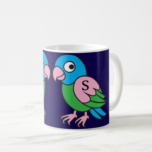 Mug Twins parrot (Devant droit)