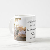 Mug Twins Première Fête des pères 2-Photo Collage (Devant gauche)