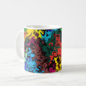 Mug Twirly coloré Abstrait / (Devant gauche)