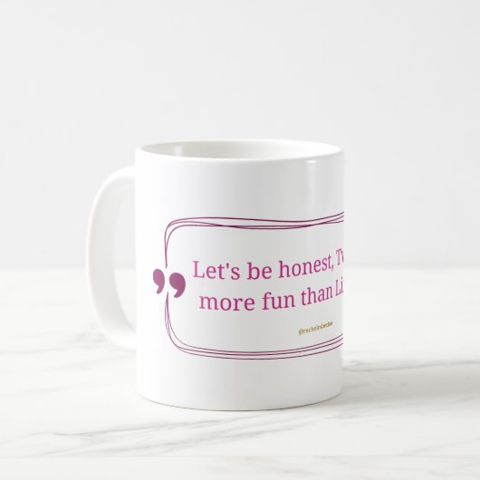 Mug Twitter est plus amusant que Linkedin (Devant gauche)