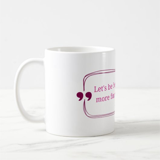 Mug Twitter est plus amusant que Linkedin (Gauche)