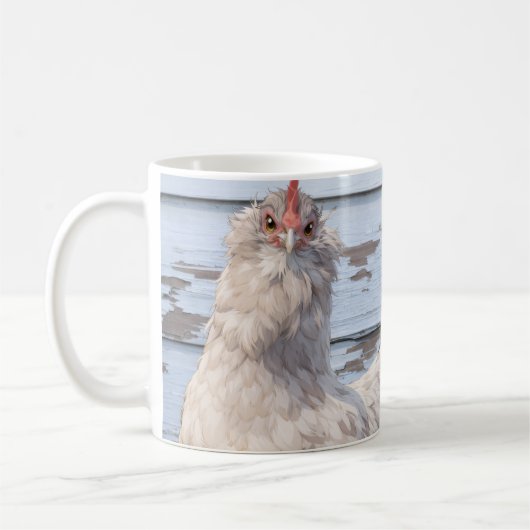 Mug Two Chickens Farmhouse Kitchen Rustic Country (Gauche)