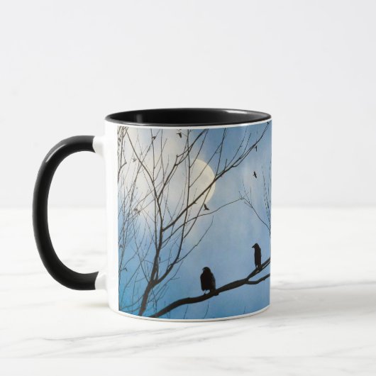 Mug Two Crows On A Branch (Gauche)