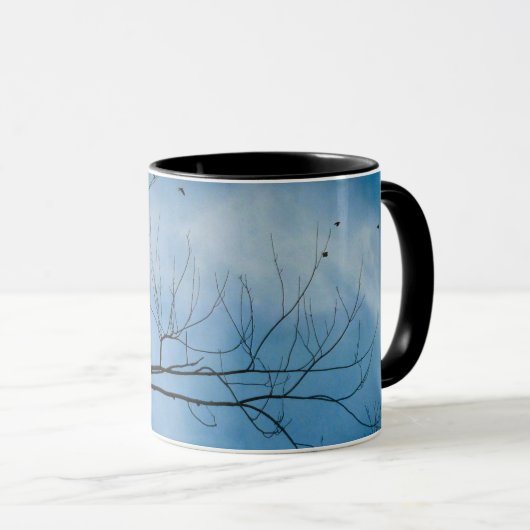 Mug Two Crows On A Branch (Devant droit)