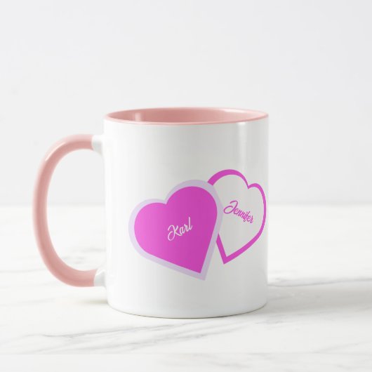 Mug Two Hearts As One Combo (Gauche)