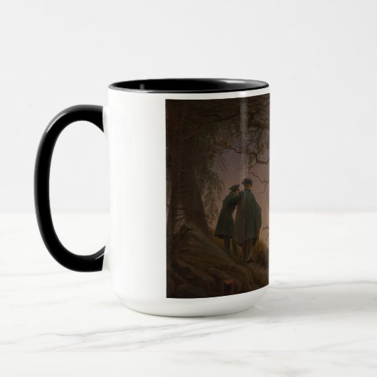 Mug Two Men Contemplating the Moon, par Friedrich : (Gauche)
