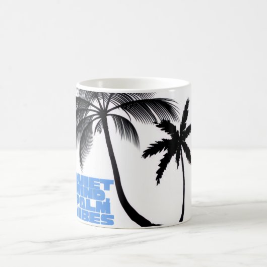 Mug Two Palm Trees Wall Art | Tropical Minimalist (Centre)