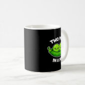 Mug Two Peas In A D Cute Kawaii Funny  (Devant droit)