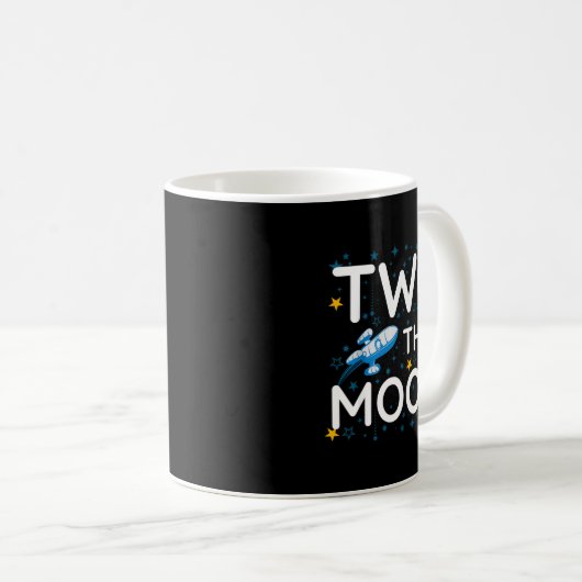 Mug Two The Moon 2nd Planets Lover Birthday Space Rock (Devant droit)
