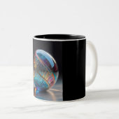 Mug Two Tone, 11oz (Marbre-9) (Devant droit)