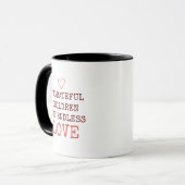 Mug Two-Tons Amour Infini Enfants Ingrats Drôles (Devant gauche)