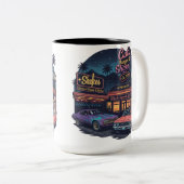 Mug Two-Tons voiture style vintage (Devant droit)