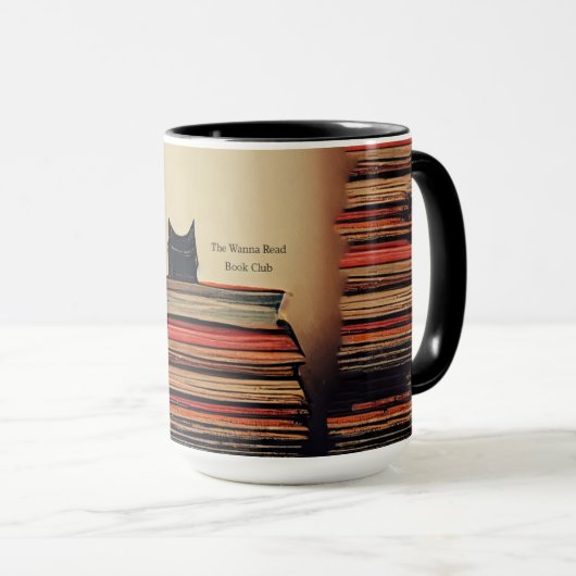 Mug TWRBK 15 oz Manche compacte noire (Devant droit)