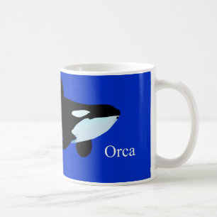 Mug txt graphique sous-marin d'épaulard d'orque