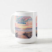 Mug Tybee Island Georgia Sunrise Beach Savannah (Devant gauche)