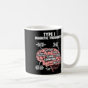 Mug Type 1 Diabète Diabète Guerrier Diabète Lauréats
