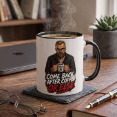 Mug Type barbu grincheux café