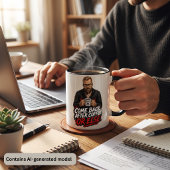 Mug Type barbu grincheux café