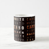 Mug Type de café moderne élégant Typographie Brown (Centre)