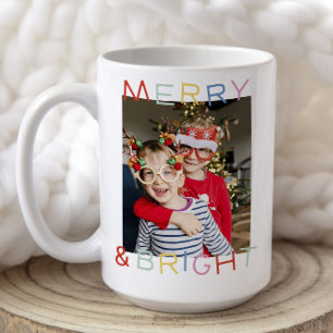 Mug Type de jeu moderne Noël Joyeux & Bright Two Photo