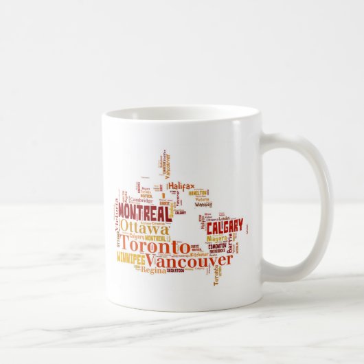 Mug Type de mot "Canada" (Droite)