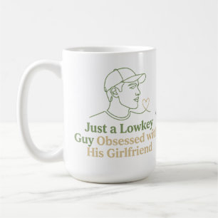 Mug Type discret obsédé par sa petite amie Minimaliste