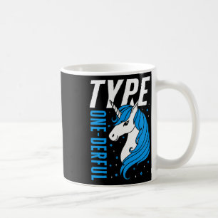 Mug Type One Derful Unicorn T1d Girls Diabetes Award