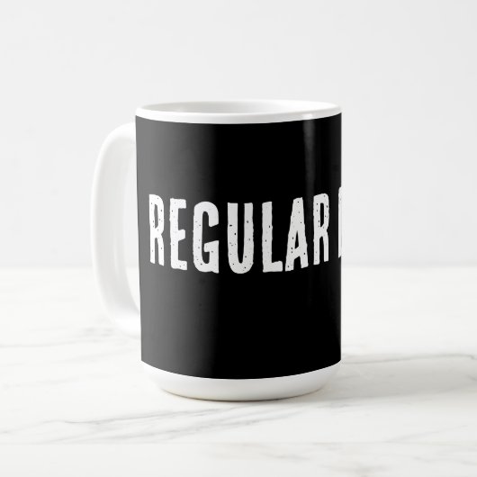 Mug Type Régulier – Conception d'Humour Quotidien Simp (Devant gauche)