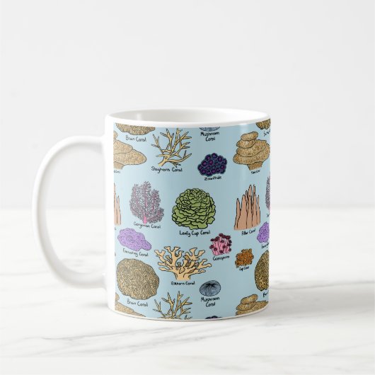 Mug Types de coraux (Gauche)