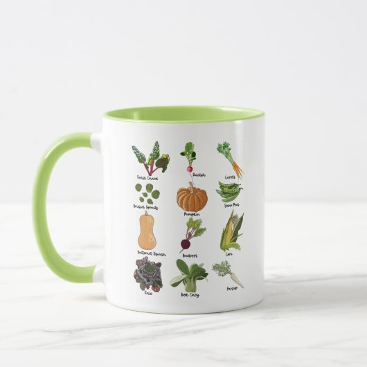 Mug Types de légumes d'automne Légume (Gauche)