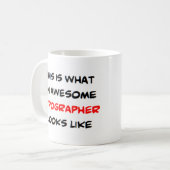 Mug typographe, génial (Devant gauche)