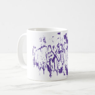 Mug Typographie Abstraite Pinceau Grunge Nextday