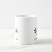 Mug Typographie Ajouter votre nom de texte Modèle Scri (Centre)