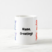 Mug Typographie Arc-en-Ciel Subtilement Gras et Fièrem (Centre)