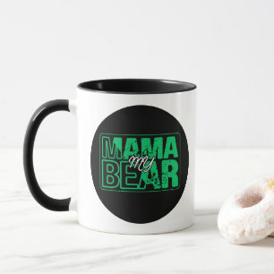 Mug Typographie Art Minimaliste Mama Bear