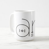 Mug Typographie artistique ART (Devant gauche)