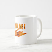 Mug Typographie artistique MAMI Orange (Devant droit)