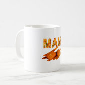 Mug Typographie artistique MAMI Orange (Devant gauche)