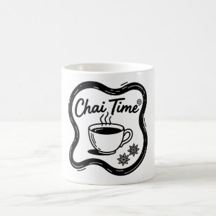 Mug Typographie Artistique Minimaliste pour le Thé Cha